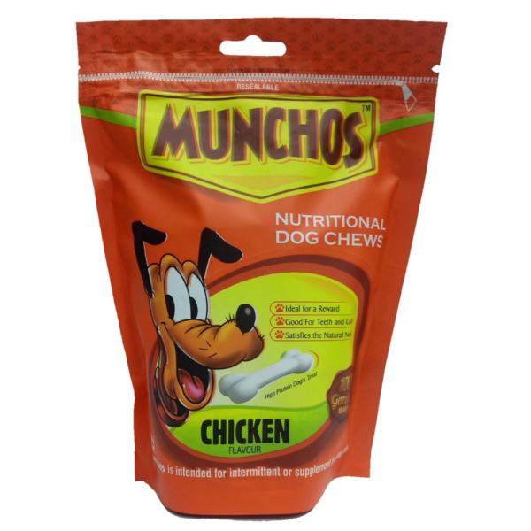 Munchos Nutritional Chicken Chew Stick Dog Treats Supply