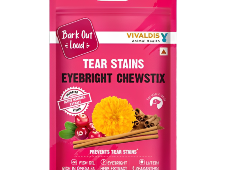 Bark Out Loud Tear Stains Eyebright Chew Stix Dog Treats Discount