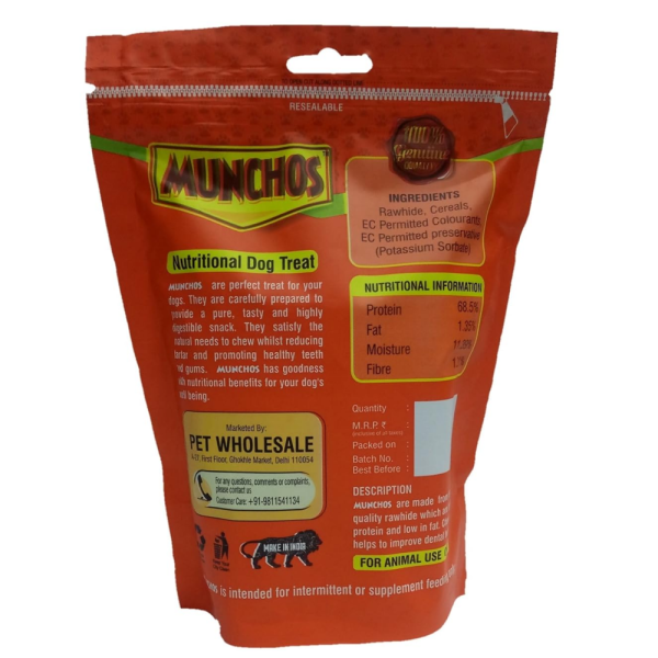 Munchos Nutritional Chicken Chew Stick Dog Treats Supply