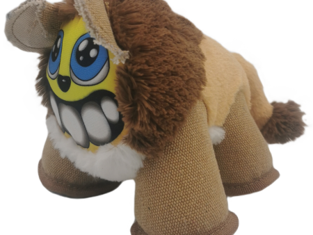 NutraPet The Fiesty Lion Toy for Dogs (Multicolour) For Discount