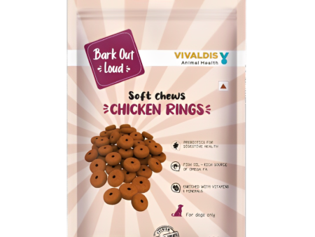 Bark Out Loud Chicken Rings Soft Chews Dog Treats Discount