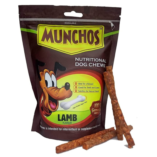 Munchos Nutritional Lamb Chew Stick Dog Treats on Sale