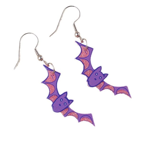 Wholesale Creative Halloween Series Acrylic Cartoon Fun Ghost Pumpkin Earrings Hot on Sale