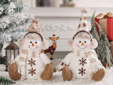 Wholesale Christmas Short-legged Snowman Figurine Hot on Sale