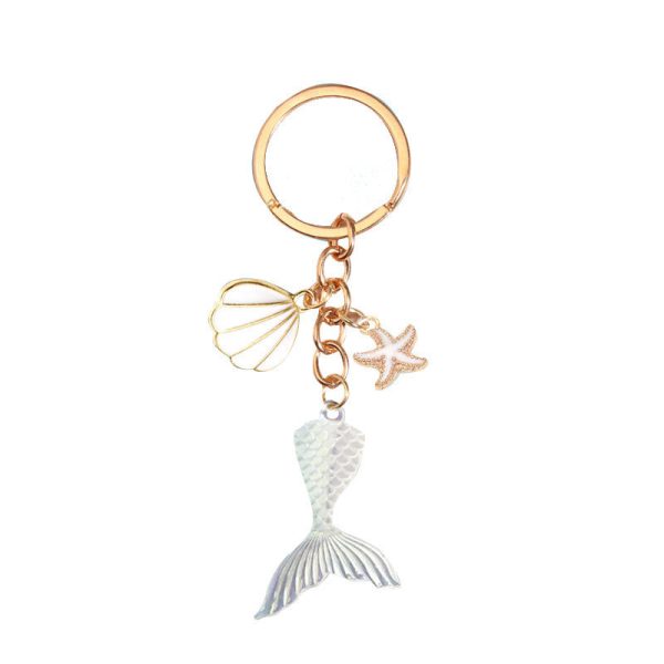 Wholesale Mermaid Tail Shell Keychain Fashion