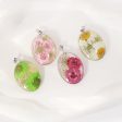 Wholesale 6pcs Resin Dried Flower Real Flower Pendant Necklace Earring Accessories For Discount