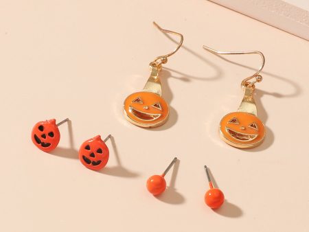 Wholesale Halloween Ghost Skull Vintage Exaggerated Stud Earrings Accessory Sale