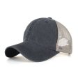 Wholesale Washed Cotton Smooth Mesh Baseball Cap For Discount