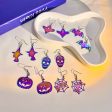 Wholesale Halloween Funny Colorful Gradient Electroplating Color Matching Earrings Online now