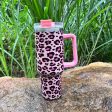 Wholesale Colorful Leopard Print 40oz First Generation Handle Ice Cup Cheap