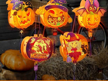 Wholesale New Halloween DIY Hand Lantern for Kids For Sale