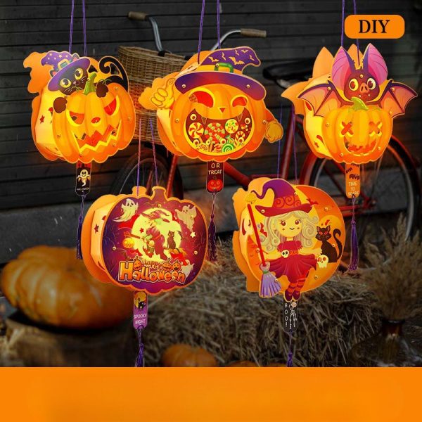 Wholesale New Halloween DIY Hand Lantern for Kids For Sale