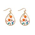 Wholesale Bud Teardrop-shaped Preserved Flower Earrings Online