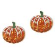 Wholesale Creative Exaggerated Rhinestone Pumpkin Pattern Alloy Earrings Online now