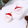 Wholesale Christmas Creative Cartoon Cute Alloy Santa Claus Earrings Online