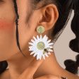 Wholesale Flower Bee Shiny Acrylic Earrings Cheap