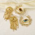 Wholesale Exaggerated Evil Eye Tassel Earrings Online Hot Sale