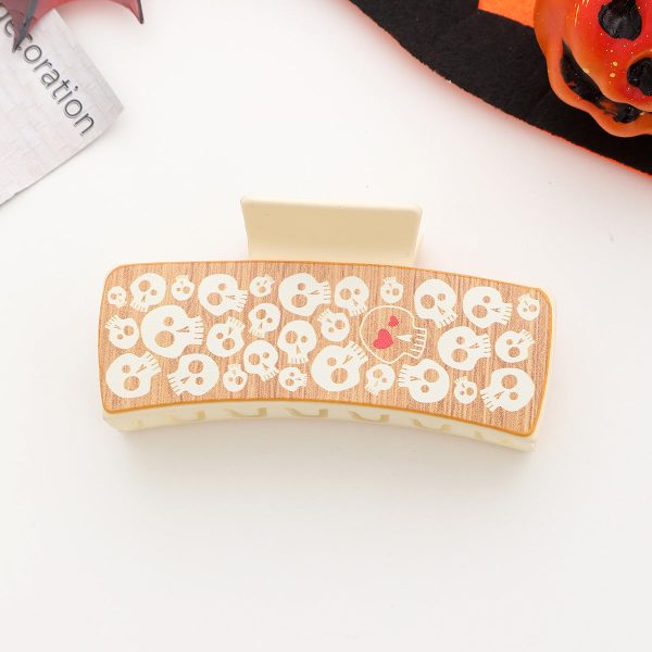 Wholesale Halloween Vintage Style Dark Leather Hair Clip Sale