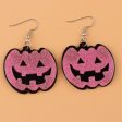 Wholesale Halloween Ghost Face Pumpkin Acrylic Earrings Online Hot Sale