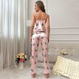 Wholesale Suspender Skirt Pants Suit Fashionable Printed Pajamas Supply