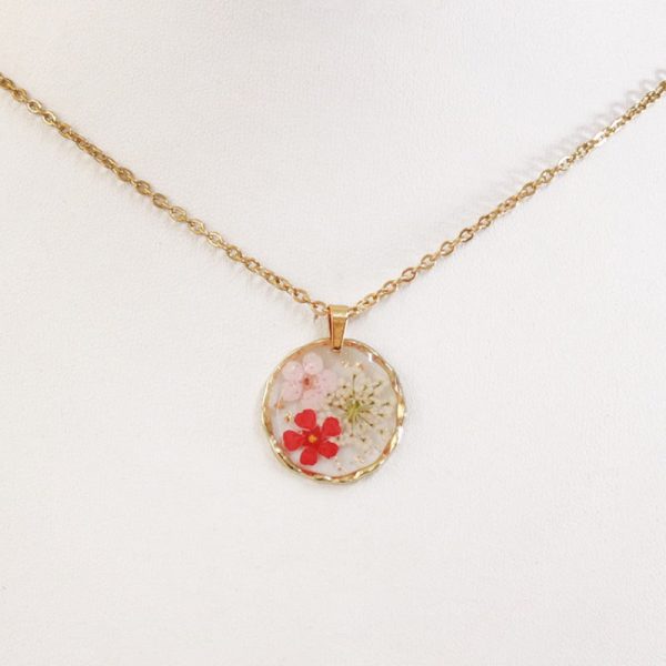 Wholesale 6pcs Irregular Round Flower Vintage Necklace For Discount