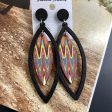 Wholesale Bohemian Exaggerated Wooden Leaves Geometric Retro Earrings For Discount