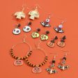 Wholesale Halloween Pumpkin Bat Skull Earrings Set on Sale