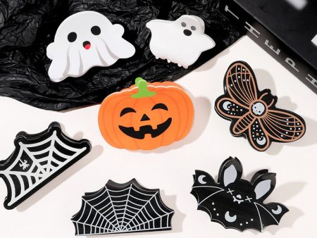 Wholesale Halloween Funny Pumpkin Bat Hairpins Online