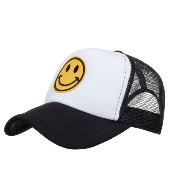 Wholesale Fashionable All-match Smiley Face Mesh Hat For Cheap