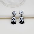 Wholesale Halloween Funny Exaggerated Skull Ghost Cross Earrings Fashion