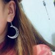 Wholesale Retro Style Hollow Moon Earrings Supply