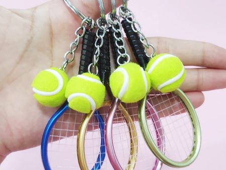 Wholesale Imitation Tennis Racket Keychain For Discount