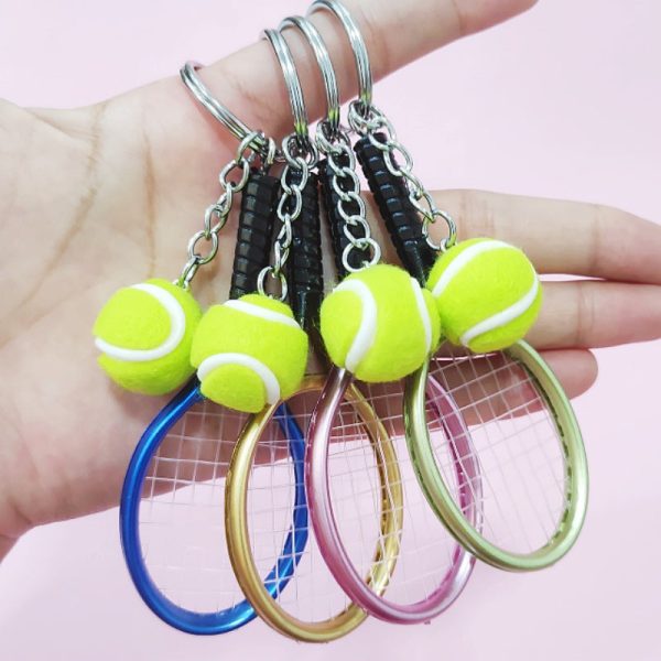 Wholesale Imitation Tennis Racket Keychain For Discount