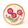 Wholesale 6pcs Resin Dried Flower Rose Conch Creative Ornaments Specimen Bamboo Coaster Online