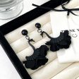 Wholesale Retro Exaggerated Black Swan Earrings Cheap