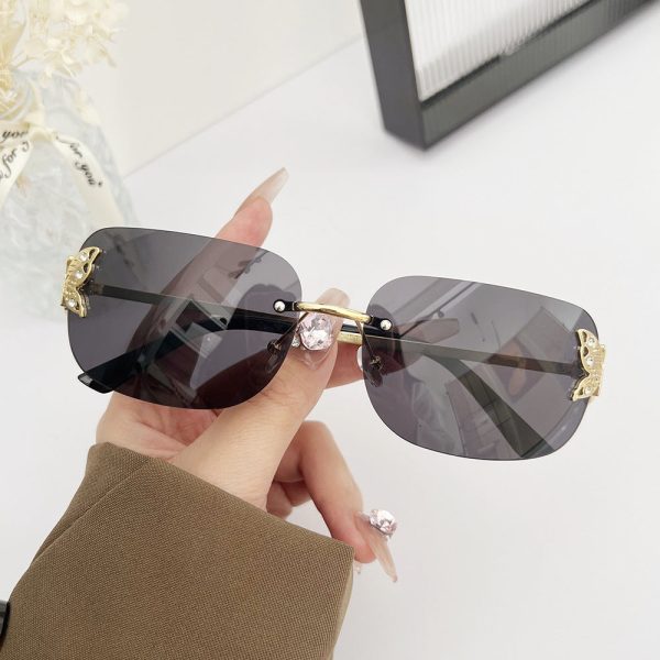 Wholesale Personalized Butterfly Square Frameless Sunglasses Online