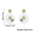 Wholesale Flower Bee Shiny Acrylic Earrings Cheap