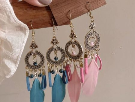 Wholesale Bohemian Tassel Ethnic Style Long Earrings For Cheap