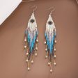 Wholesale Colorful Rice Beads Bohemian Tassel Earrings Online Hot Sale