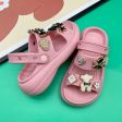 Wholesale Children s Cute Cartoon Black and White Bear Sandals For Cheap