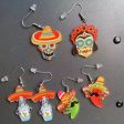 Wholesale Mexican May 5th Carnival Chili Rainbow Horse Wine Hat Skull Avocado Acrylic Earrings For Discount