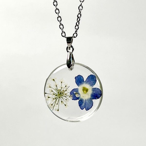 Wholesale 6pcs Natural Plant Specimen Dried Flower Necklace For Cheap