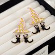 Wholesale Halloween Wizard Hat Boots Dark Style Earrings Online