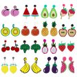 Wholesale Fruit and Vegetable Series Acrylic Earrings Online Sale