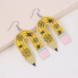 Wholesale Halloween Ghost U-shaped Pencil Acrylic Exaggerated Earrings Online Sale