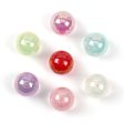 Wholesale 100pcs 16mm Acrylic Through Hole Round Beads Jelly Transparent Color Diy Accessories Beads For Discount