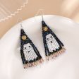 Wholesale Halloween Series Rice Bead Ghost Earrings Online Hot Sale