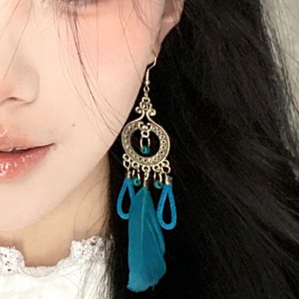 Wholesale Bohemian Tassel Ethnic Style Long Earrings For Cheap