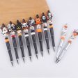 Wholesale Beaded Pens DIY Handmade Cartoon Halloween Silicone Teether Beads Colorful Plastic Ballpoint Pen Cheap