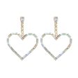 Wholesale Shiny Heart-shaped Diamond Earrings For Sale